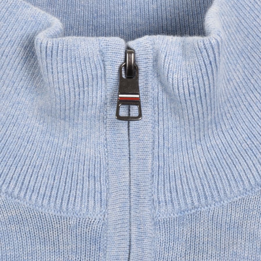 Image number 4 for Tommy Hilfiger Quarter Zip Jumper Blue