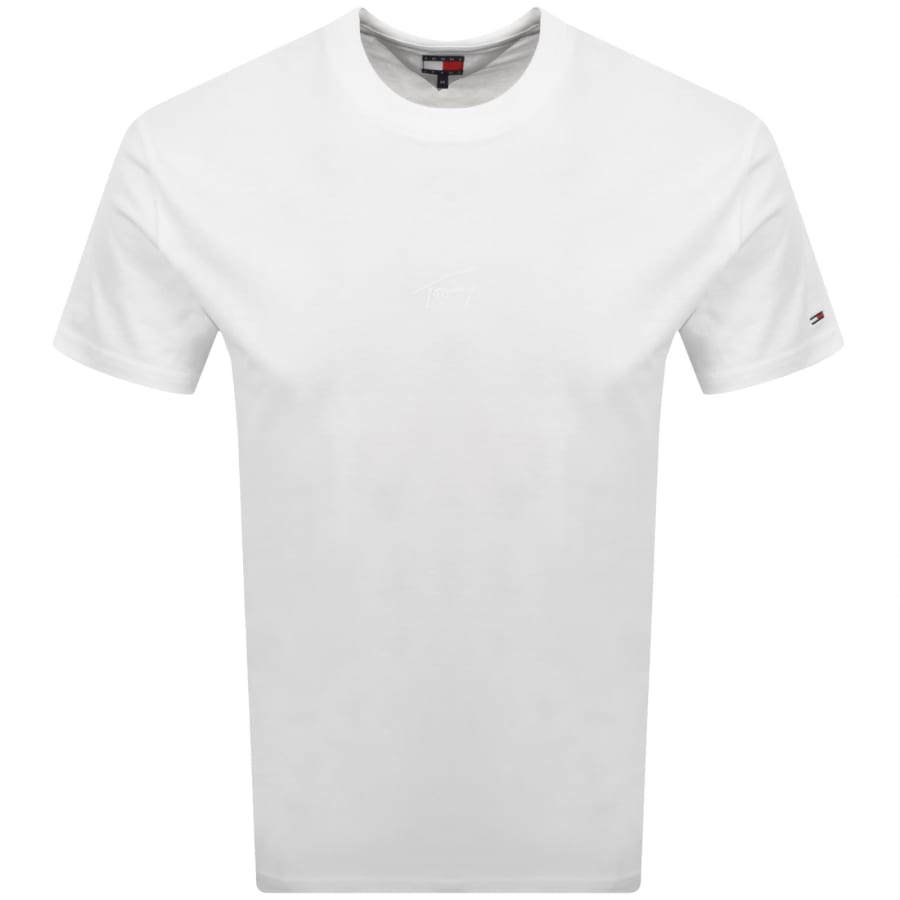 Image number 1 for Tommy Jeans Logo T Shirt White