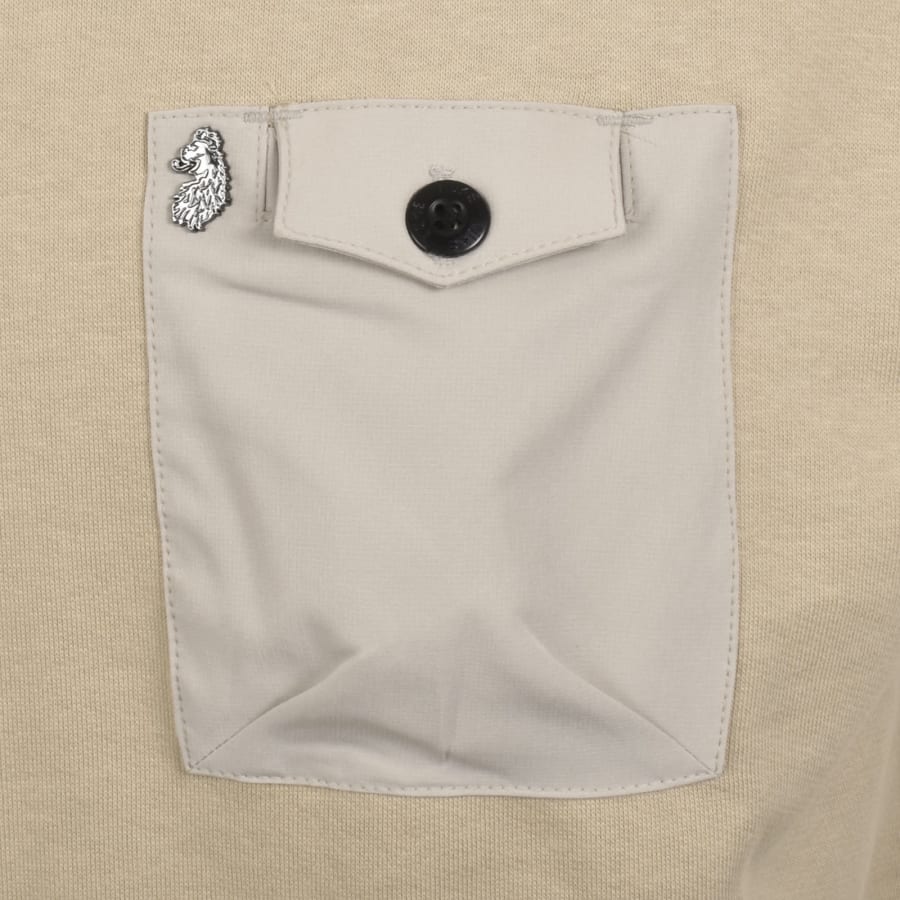 Image number 3 for Luke 1977 Putney 1000 T Shirt Stone Beige