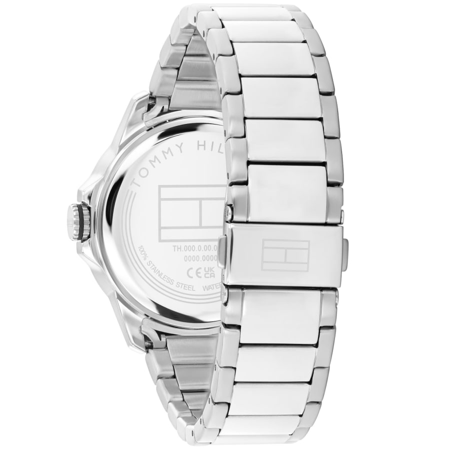 Image number 3 for Tommy Hilfiger Remy Green Dial Watch Silver