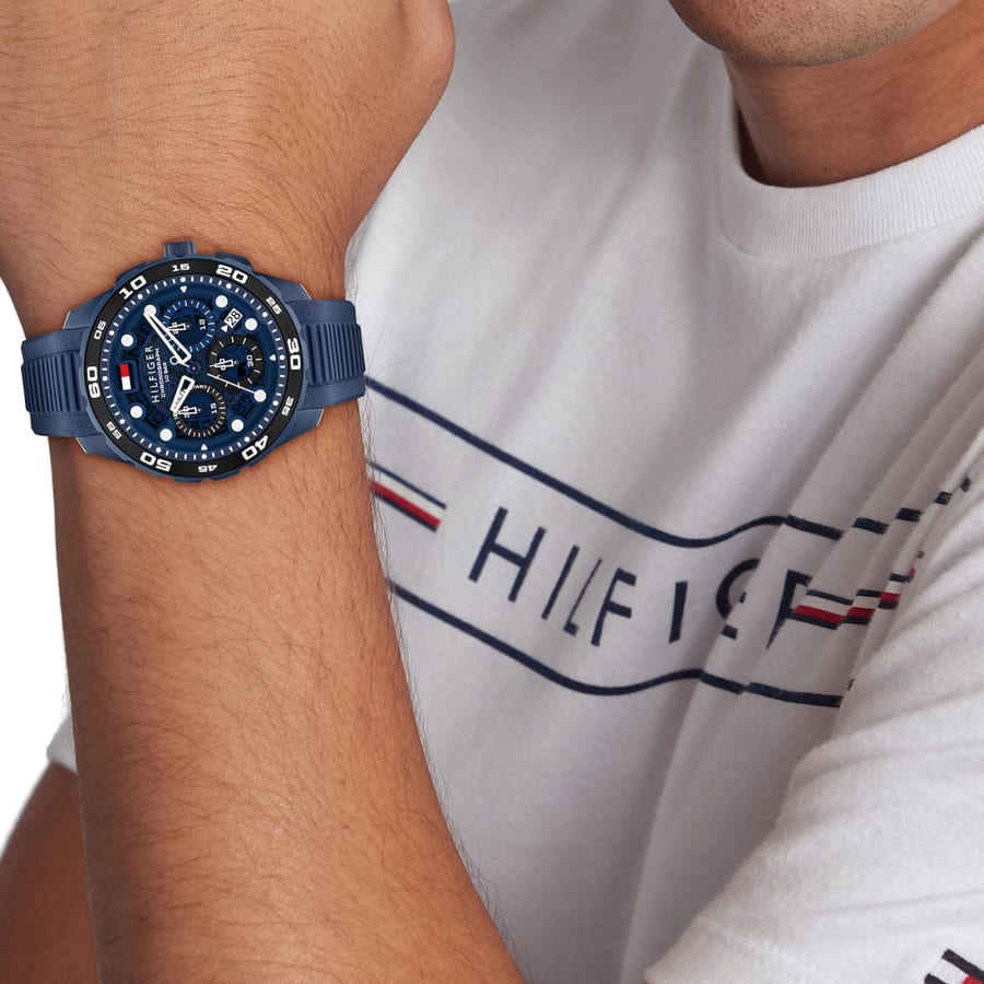 Image number 4 for Tommy Hilfiger Regatta Blue Dial Watch Blue