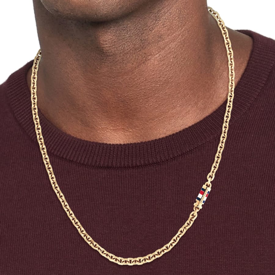 Image number 3 for Tommy Hilfiger Bruce Necklace Gold