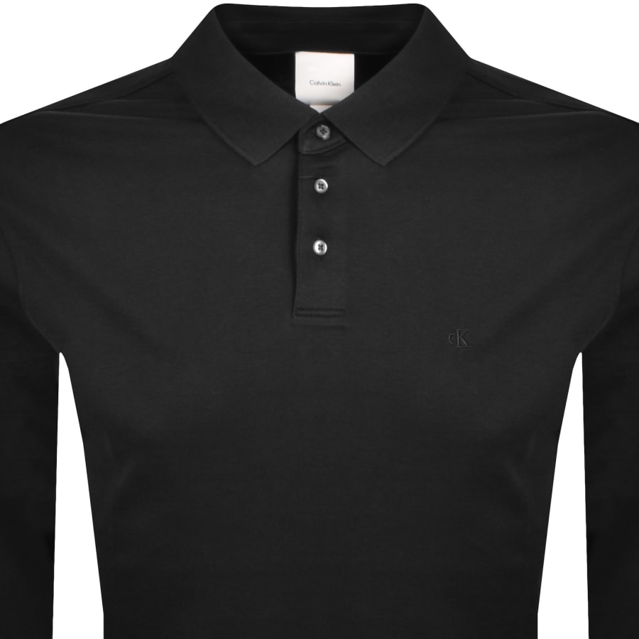 Image number 2 for Calvin Klein Supima Polo T Shirt Black