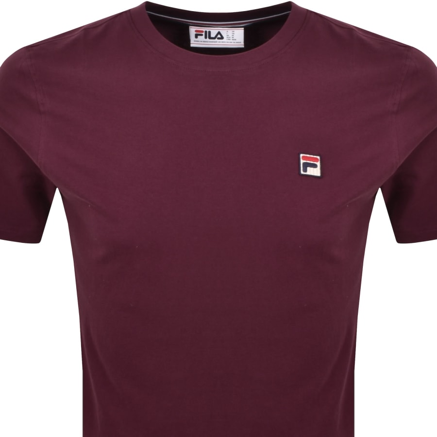 Image number 2 for Fila Vintage Sunny 2 Essential T Shirt Burgundy