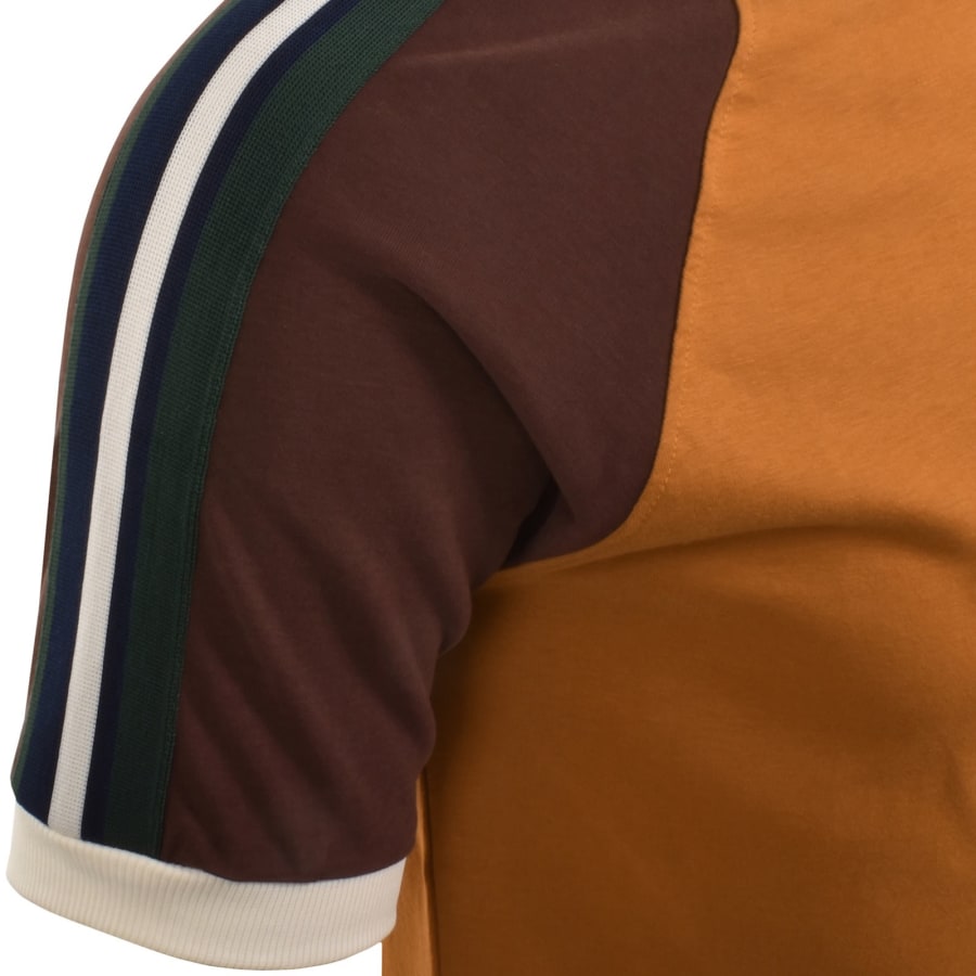 Image number 5 for Sergio Tacchini Hadow Ringer T Shirt Orange