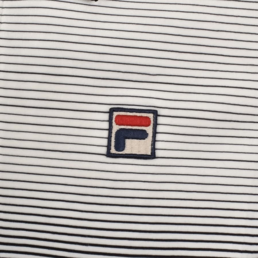 Image number 3 for Fila Paco Velour Polo T Shirt Black