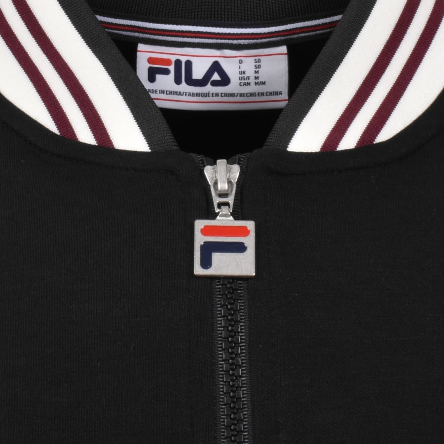 Image number 4 for Fila Vintage Settanta Zip Track Top Black