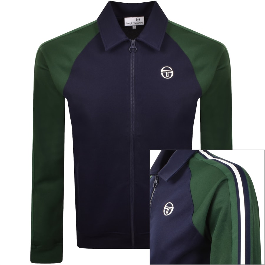 Image number 1 for Sergio Tacchini Renshaw Track Top Blue