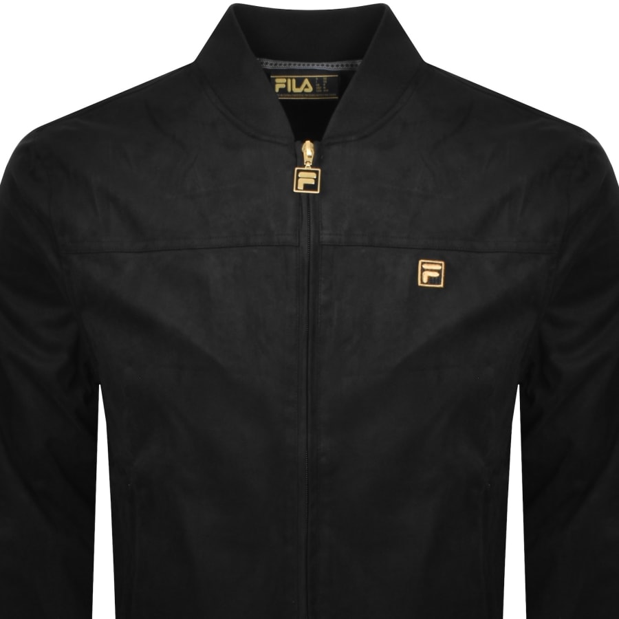 Image number 2 for Fila Dean Suede Jacket Black