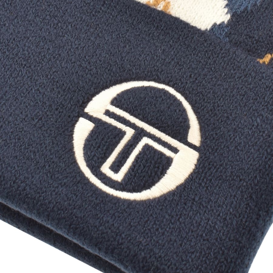 Image number 3 for Sergio Tacchini Hamilton Argyle Beanie Blue