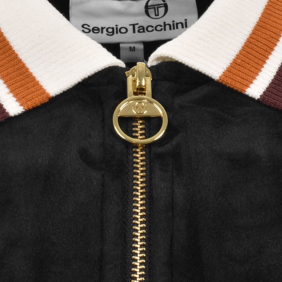 Image number 4 for Sergio Tacchini Mahony Velour Polo Black