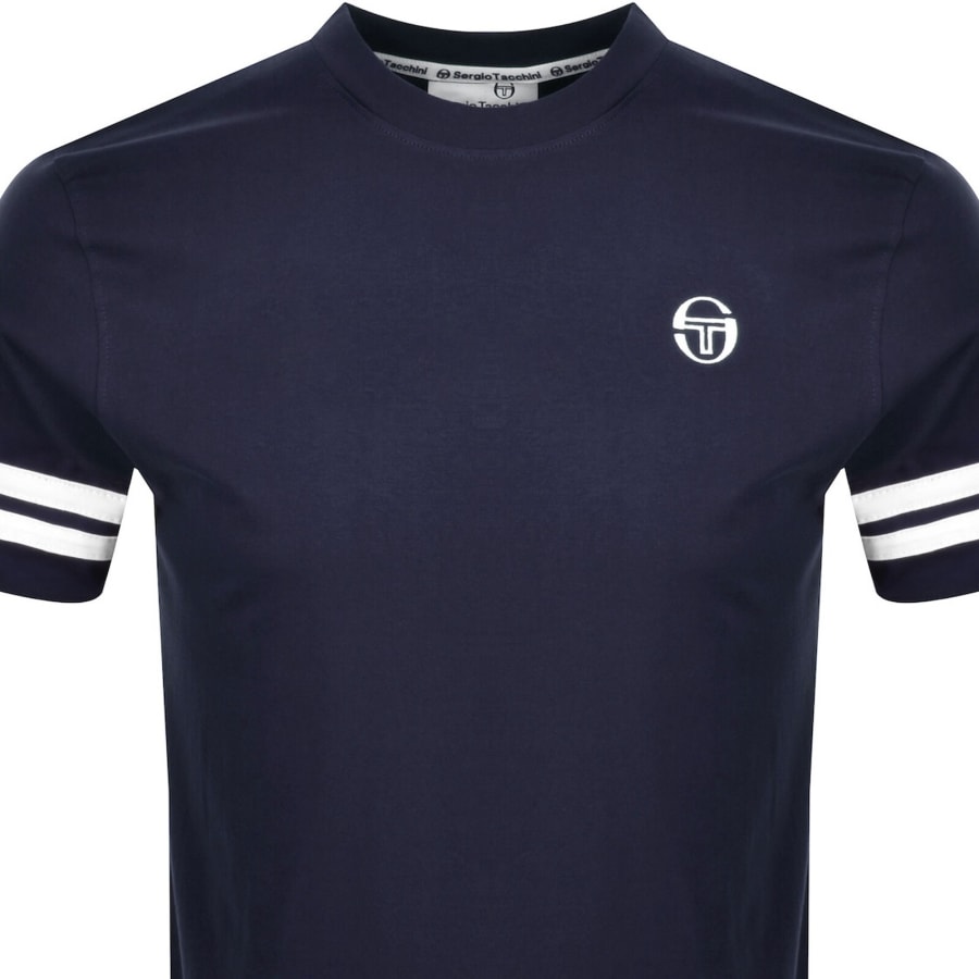 Image number 2 for Sergio Tacchini Grello T Shirt Maritime Blue