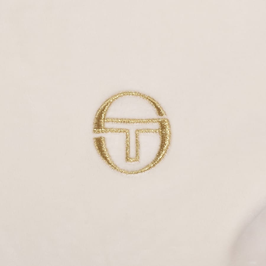 Image number 3 for Sergio Tacchini Mahony Velour Polo Cream