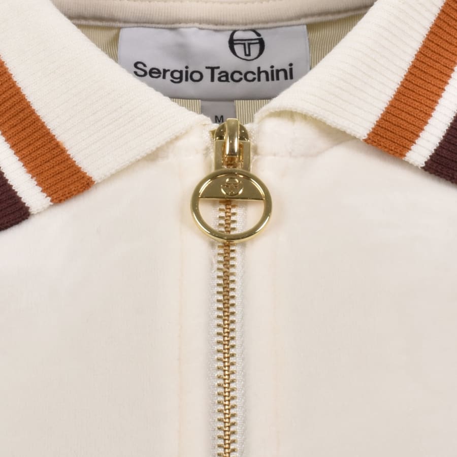 Image number 4 for Sergio Tacchini Mahony Velour Polo Cream