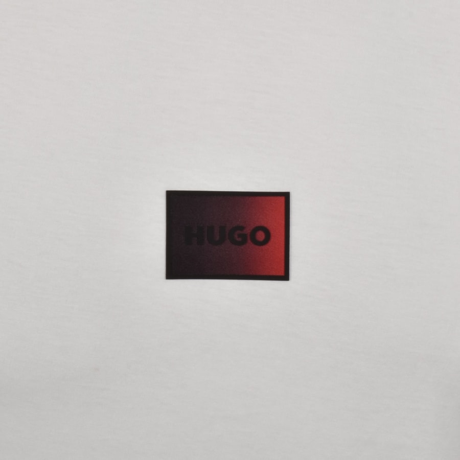 Image number 3 for HUGO Danotie Crew Neck T Shirt White