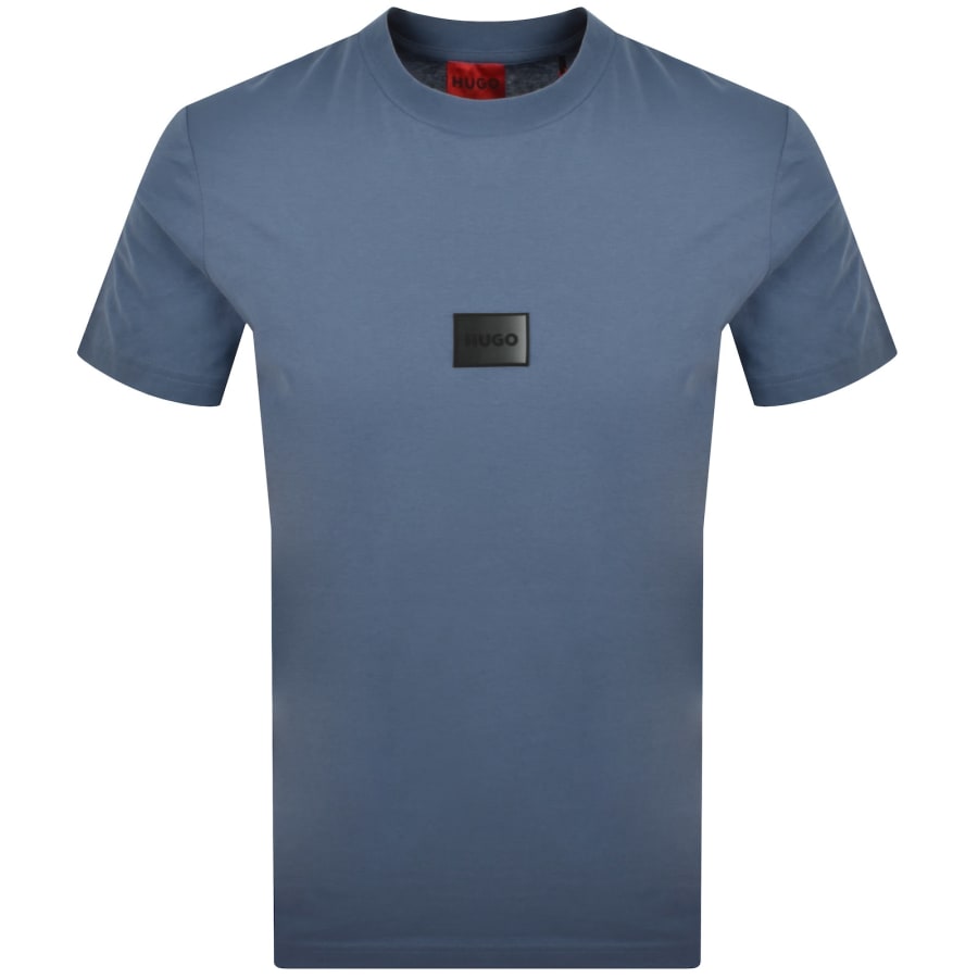 Image number 1 for HUGO Danotie Crew Neck T Shirt Blue