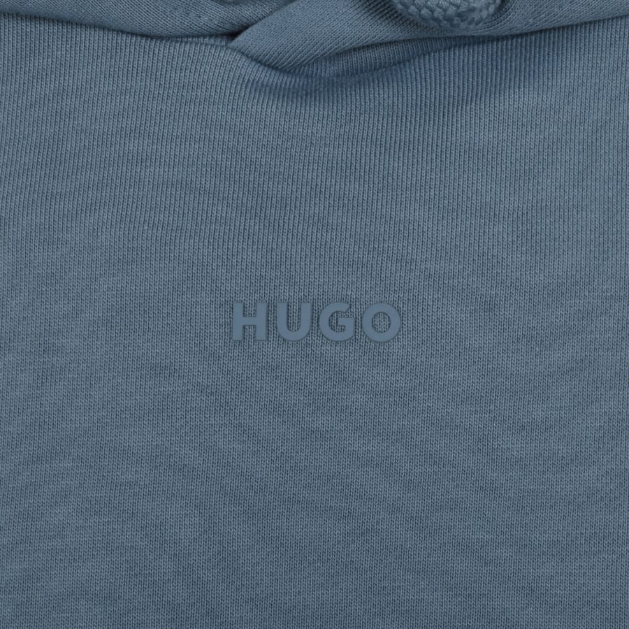 Image number 3 for HUGO Dapo Hoodie Blue