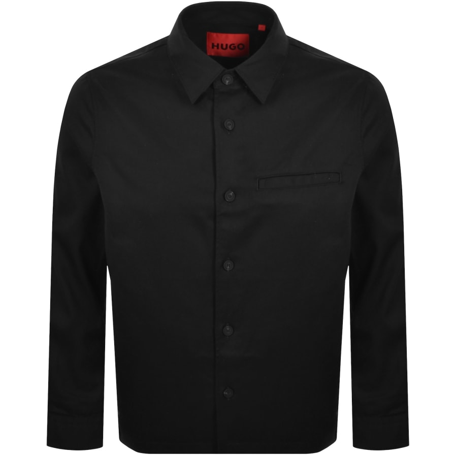 Image number 1 for HUGO Enock Overshirt Jacket Black