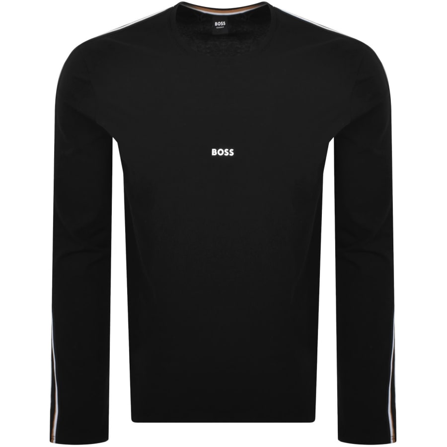 Image number 2 for BOSS Unique Long Sleeve T Shirt Black