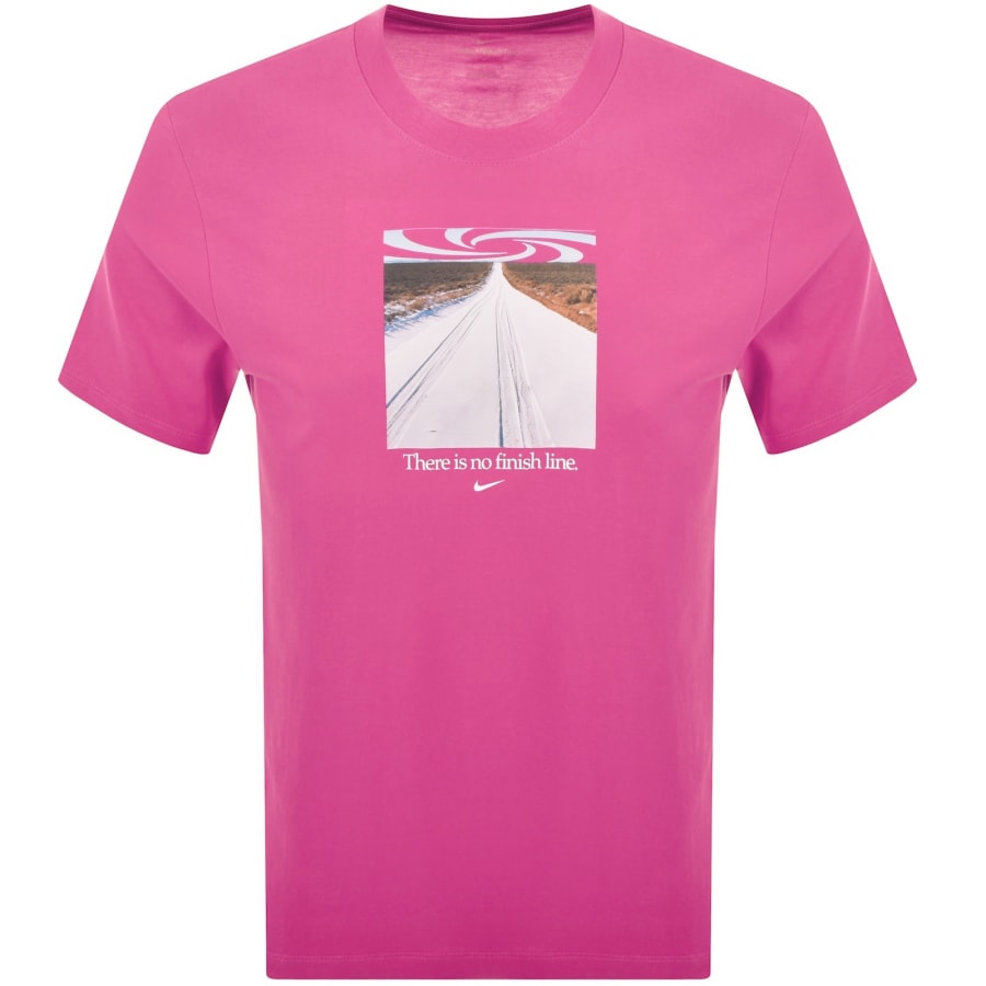 Image number 2 for Nike Logo T Shirt Fuchsia Pink