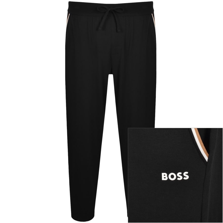 Image number 1 for BOSS Unique Joggers Black
