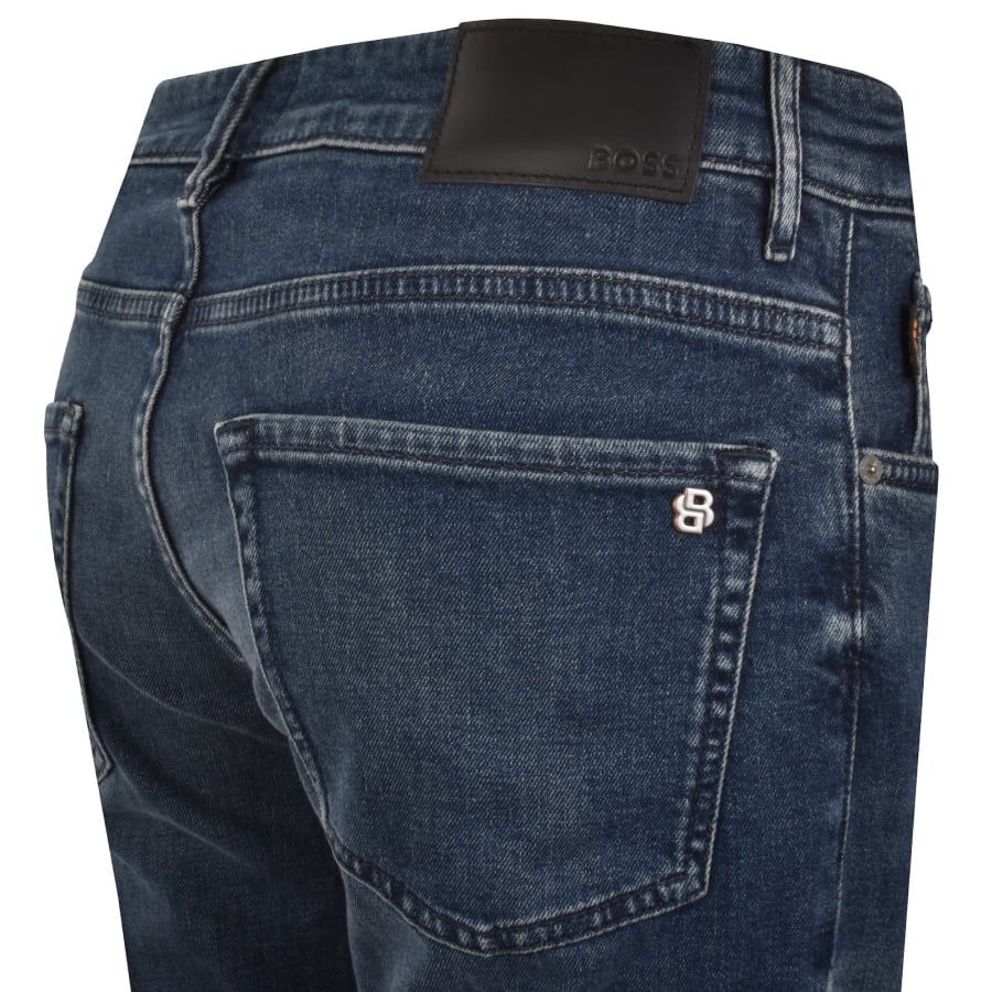 Image number 4 for BOSS Re Maine Regular Fit Jeans Navy Blue