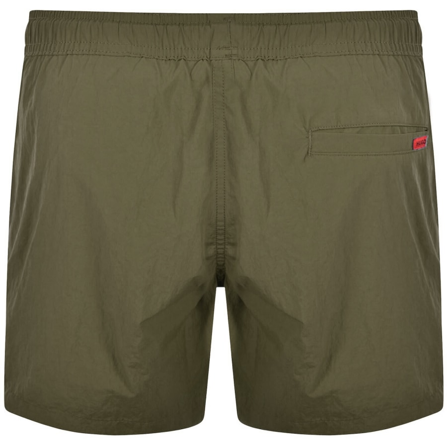 Image number 2 for HUGO Dominica Swim Shorts Dark Green