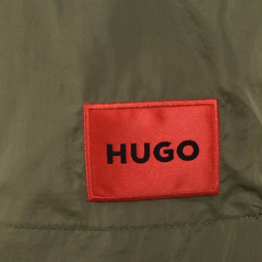 Image number 3 for HUGO Dominica Swim Shorts Dark Green