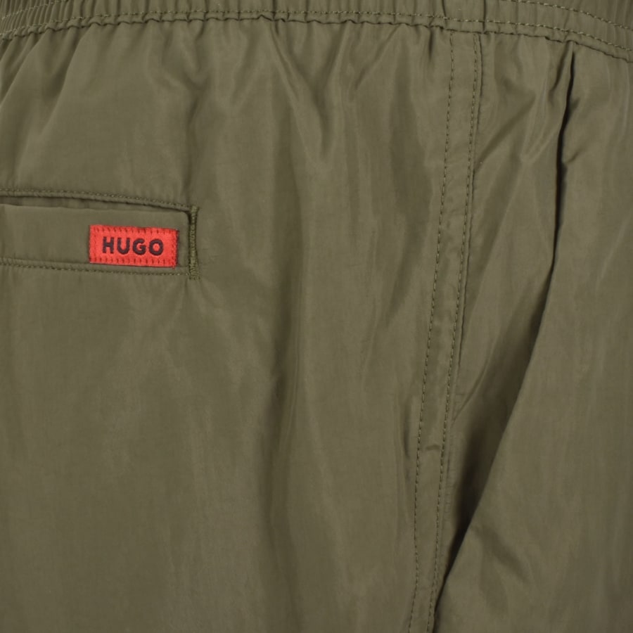 Image number 4 for HUGO Dominica Swim Shorts Dark Green