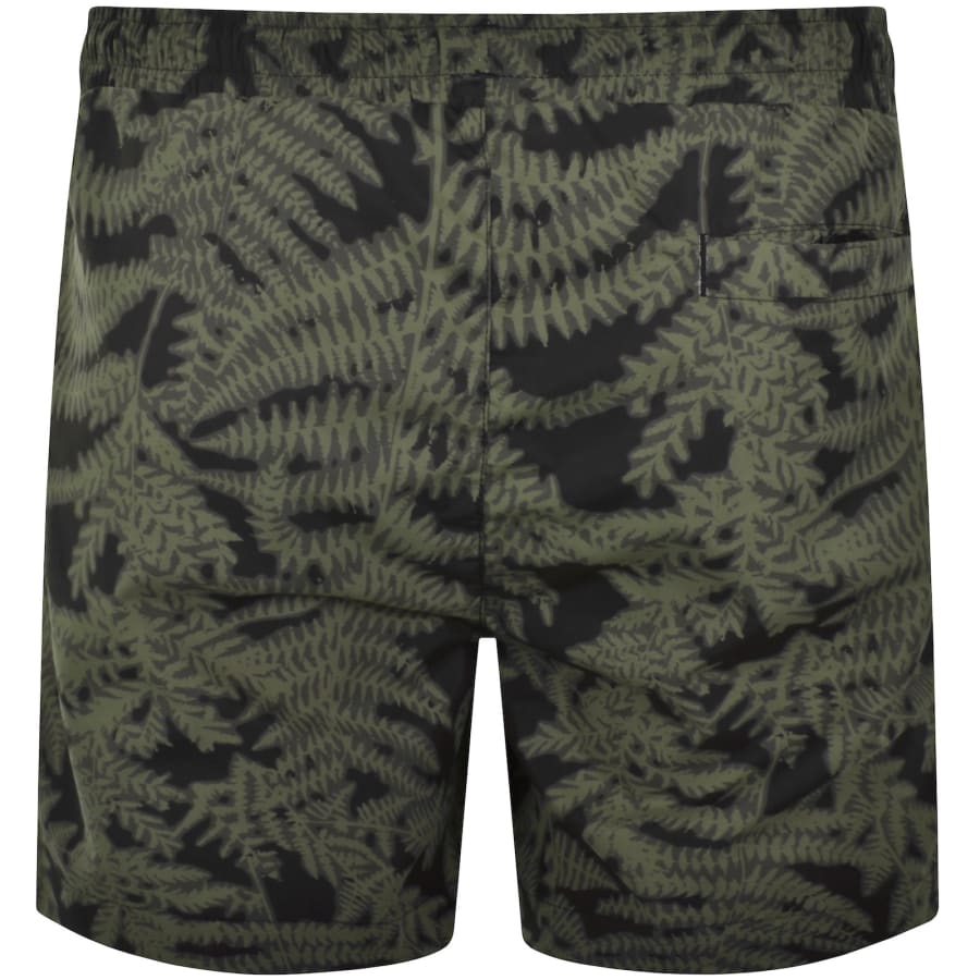 Image number 2 for HUGO Calala Swim Shorts Dark Green