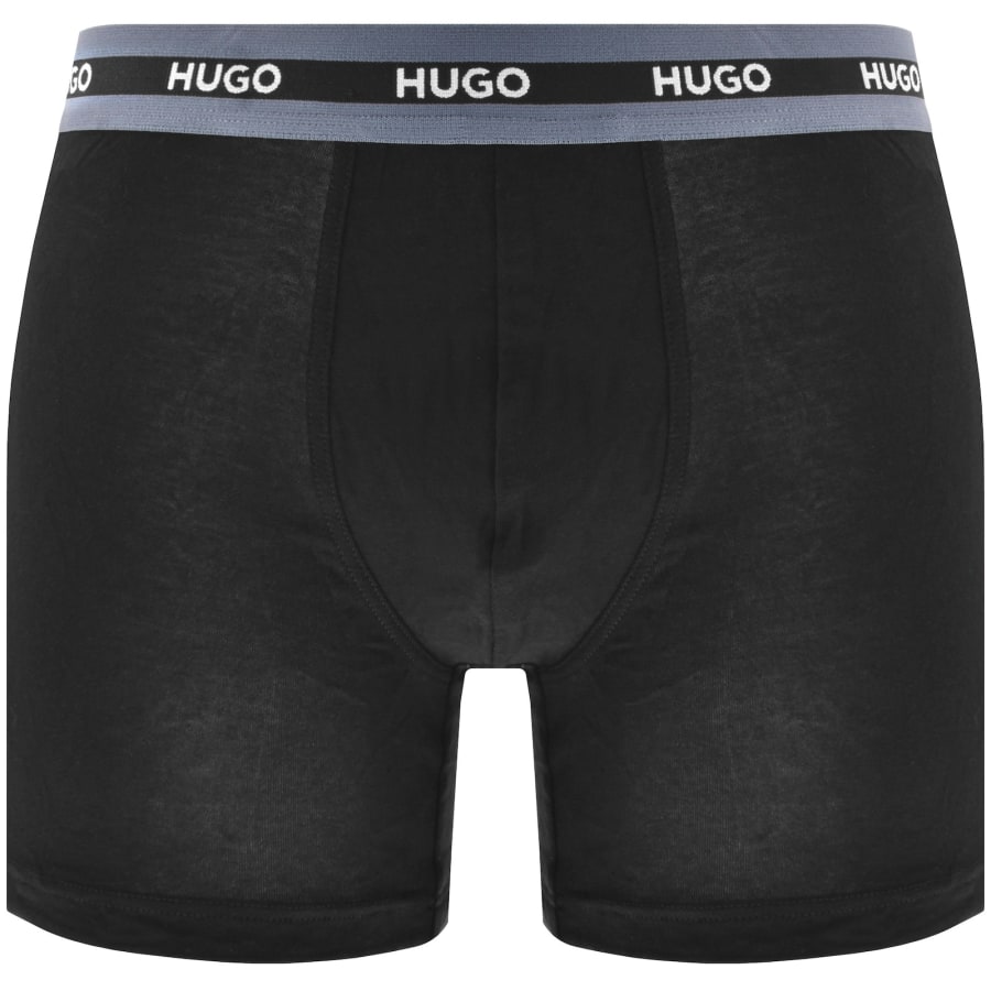 Image number 4 for HUGO 3 Pack Boxer Briefs Black