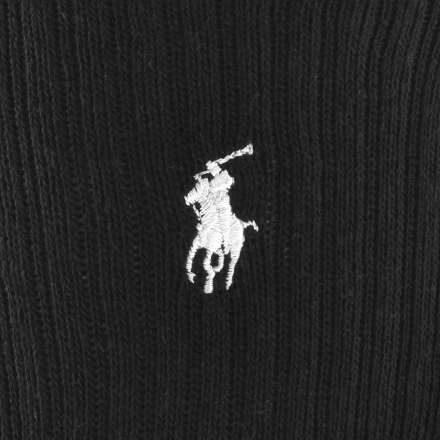 Image number 3 for Ralph Lauren 6 Pack Crew Socks Black