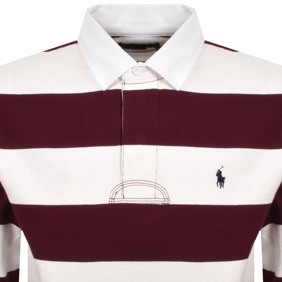 Image number 2 for Ralph Lauren Rugby Polo T Shirt Burgundy