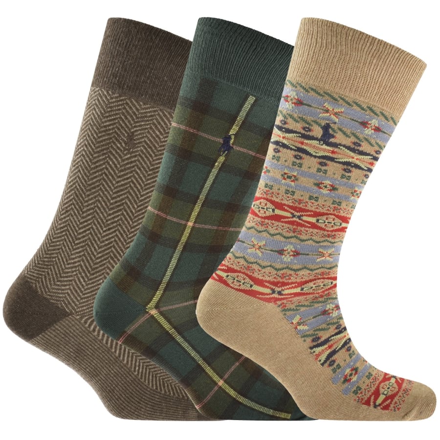 Image number 1 for Ralph Lauren 3 Pack Socks