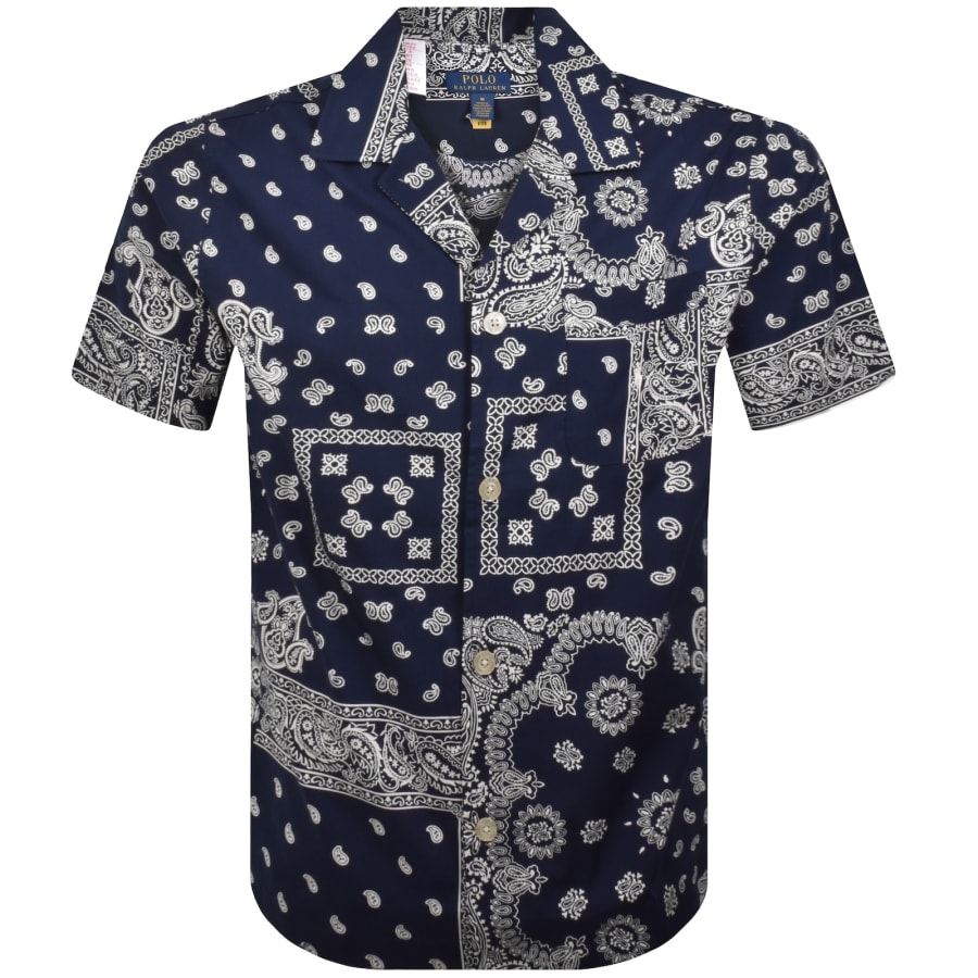 Image number 2 for Ralph Lauren Lounge Set Bandana Print Navy