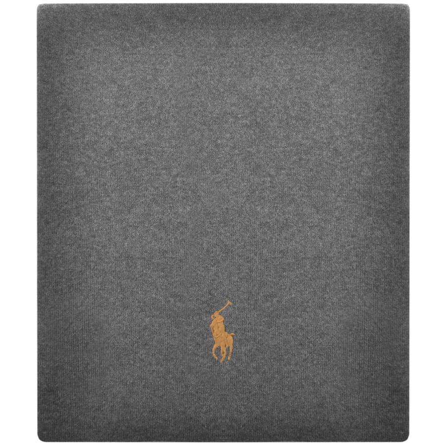 Image number 3 for Ralph Lauren Beanie And Scarf Set Grey