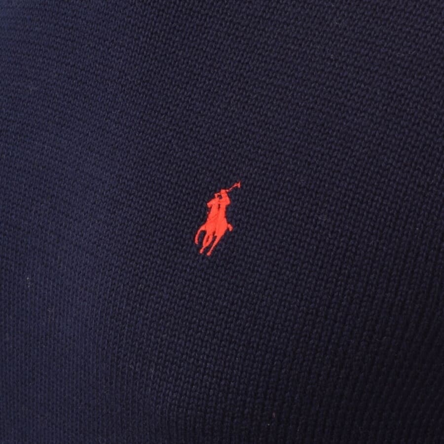Image number 3 for Ralph Lauren Crew Neck Knit Jumper Navy