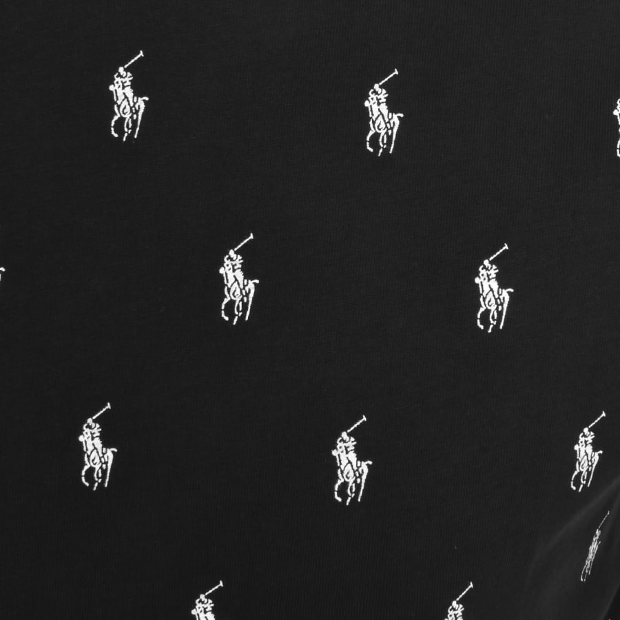 Image number 3 for Ralph Lauren Logo All Over Print T Shirt Black