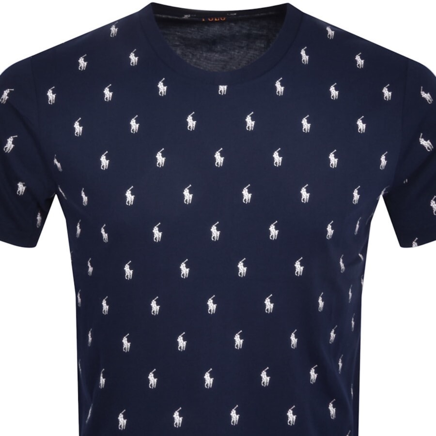 Image number 2 for Ralph Lauren Lounge Crew Neck T Shirt Navy