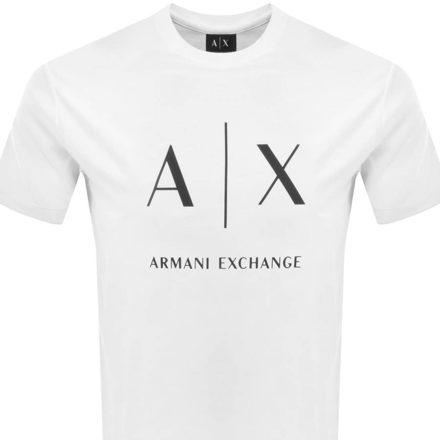 Image number 2 for Armani Exchange Slim Fit Crew Neck T Shirt White
