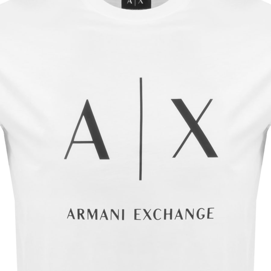 Image number 3 for Armani Exchange Slim Fit Crew Neck T Shirt White