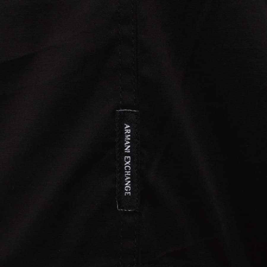 Image number 4 for Armani Exchange Long Sleeved Slim Shirt Black
