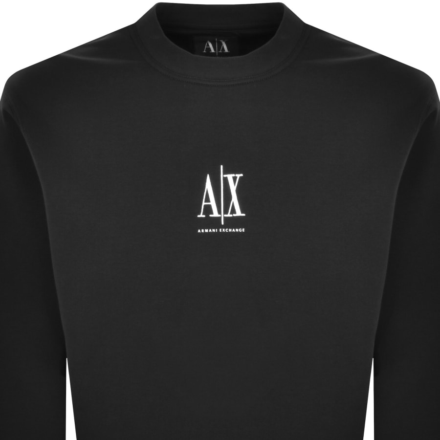Image number 2 for Armani Exchange Logo Sweatshirt Black