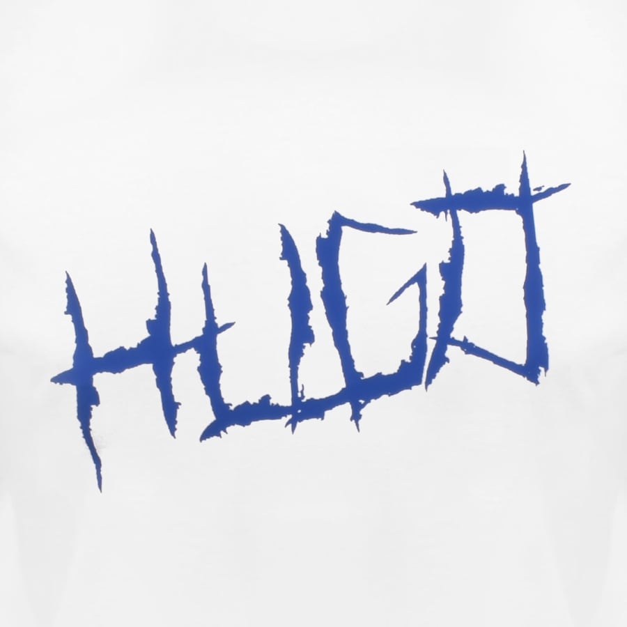 Image number 3 for HUGO Blue Namerix T Shirt White