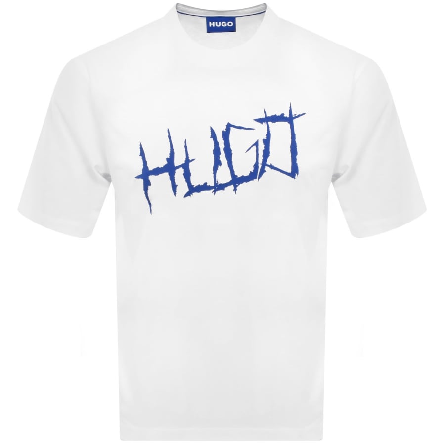Image number 1 for HUGO Blue Namerix T Shirt White