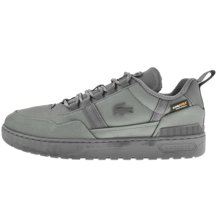 Image number 1 for Lacoste T Clip Trainers Dark Grey