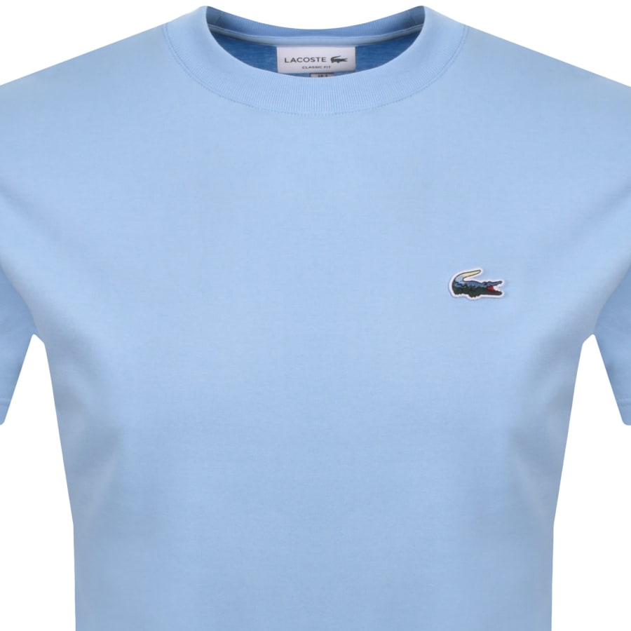Image number 2 for Lacoste Croc Logo T Shirt Sky Blue
