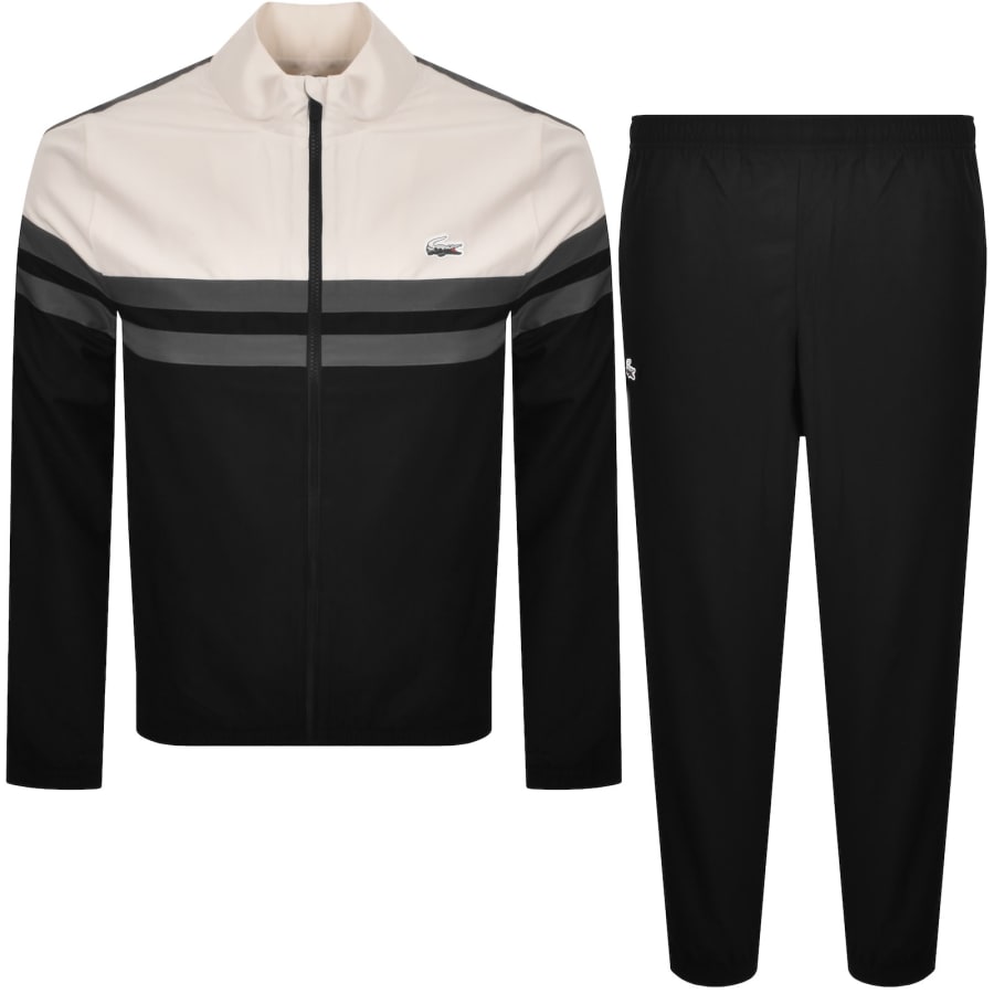 Image number 1 for Lacoste Sport Landscape Tracksuit Black