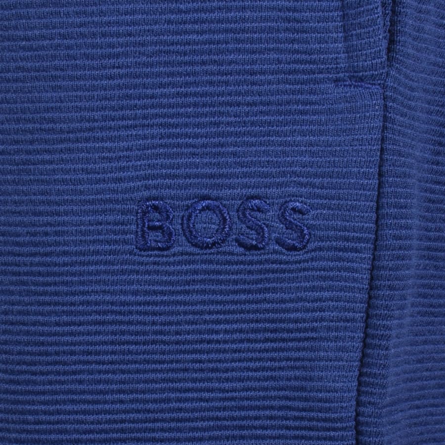 Image number 4 for BOSS Rib Shorts Medium Blue