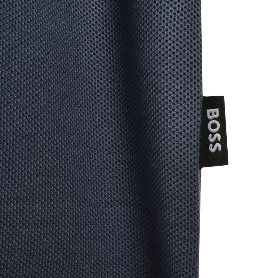 Image number 3 for BOSS Zip Placket Polo T Shirt Blue